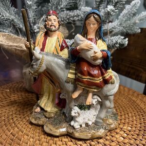 Fitz and Floyd The Journey Music Box -Music Not Working , Christmas , Nativity